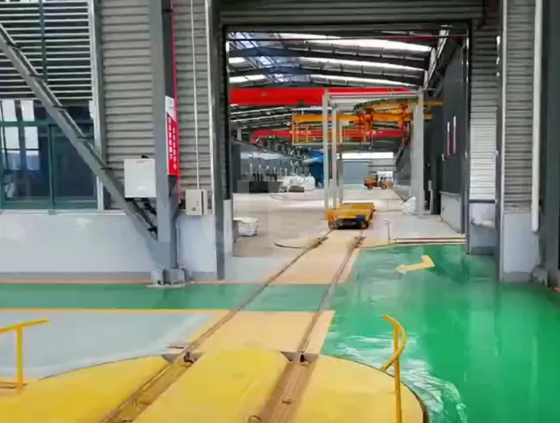 鋳鋼用塗装ライン